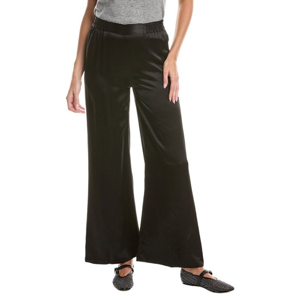 Johnny Was Womens  La Jolla Silk Pant, Black